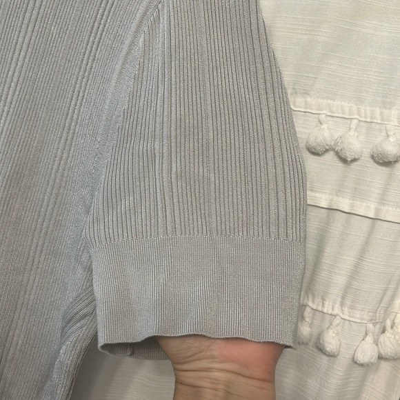 Everlane Rib Knit Top gray size XL - Picture 4 of 9